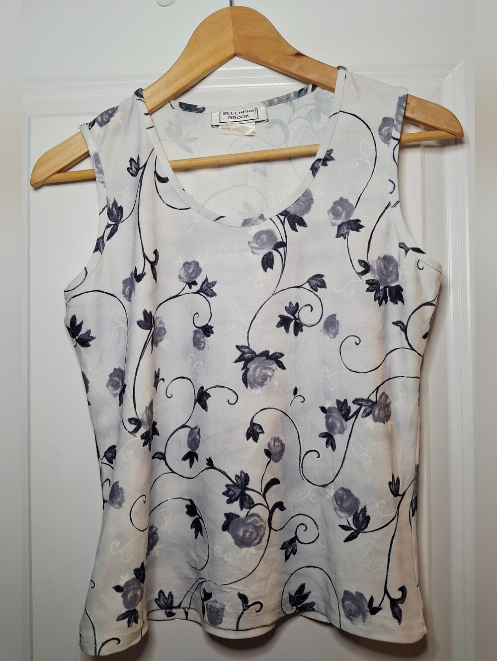 Vintage 90s Beechers Brook Floral Tank Top (M)